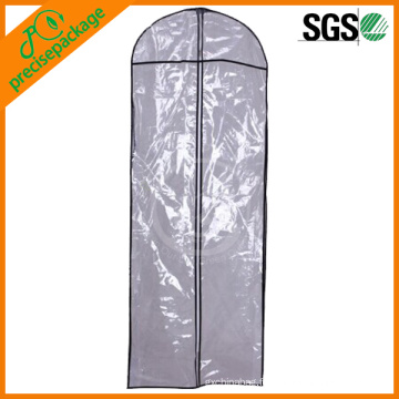 Couverture de robe de mariée en PVC transparent pour le stockage